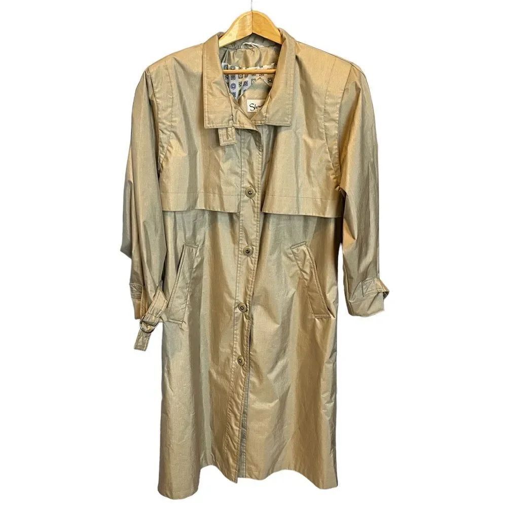 Women's Trench/rain Coat Tan Size 6